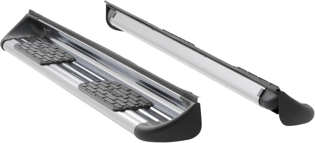LUVERNE 481143-581143 Polished Stainless Steel Side Entry Steps Truck Running Boards, Select Chevrolet Silverado, GMC Sierra 1500, 2500, 3500 HD Crew Cab