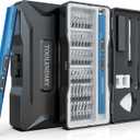 Electric Screwdriver Sets, 55 in 1 Mini Electric Screwdriver Rechargeable, Precision Screwdriver Kits with Magnetic Bits, Small Power Screwdriver Set for Phone, Glasses, Blue