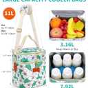 PIIOSER Breastmilk Cooler Bag with Ice Pack, Fits 6 Baby Bottles Up to 9 Oz, Stylish Baby Cooler Travel Bags with Shoulder Strap, Double Layer & Leakproof for Nursing & Working Moms Daycare, Floral