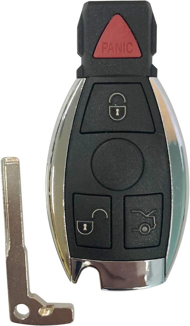 Car Key Fob Replacement for Mercedes-Benz Smart Keyless Entry Remote Control NEC BGA 2000+ Years FCCID:IYZ3312, IYZDC;by Auto Key Max (Single)