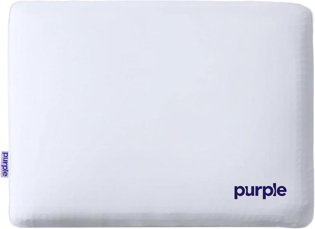 Purple DreamLayer Pillow - King Size - Cooling Memory Foam Alternative Neck Pillow, Soft Contour-Hugging GelFlex Grid and MicroAir Foam, Adjustable Loft, Pressure-Relieving Support