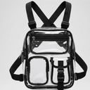 Clear CrossBody Multi Pocket Chest Rig