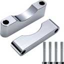 MoKitDora Touring Front Fender Spacers Mount Bracket for 21" 23" 26" Wrap Wheel Compatible with 1997-2013 Harley Street Electra Road Glide King FLH FLT, Chrome