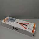 Rechargeable 12000mAh Camping Light with Adjustable Stand, Cordless Work Light with 3 LED Lamp Heads, 2200 Lumens Dimmable Magnetic Emergency Flashlight with Detachable Tripod, Orange