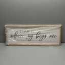 Home Is Where My Boys Are Wood Plaque Sign - 40 x15 Inch Rustic Wall Art for Living Room, Bedroom, Farmhouse Wall Decoration, Ready to Hang Family Decor (White)