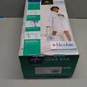 Medline Bathtub Grab Bar w/ Microban  Bathroom Wall Support Handle, Non-Slip Shower Bar, for Elderly, Seniors & Handicapped  250 Lbs. Capacity (Light Gray)