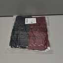 Loritta Womens Leg Warmers Winter Warm Knit Long Boot Socks Slouch Knee High 80s for Party (B6-2 Pairs(black+wine Red))