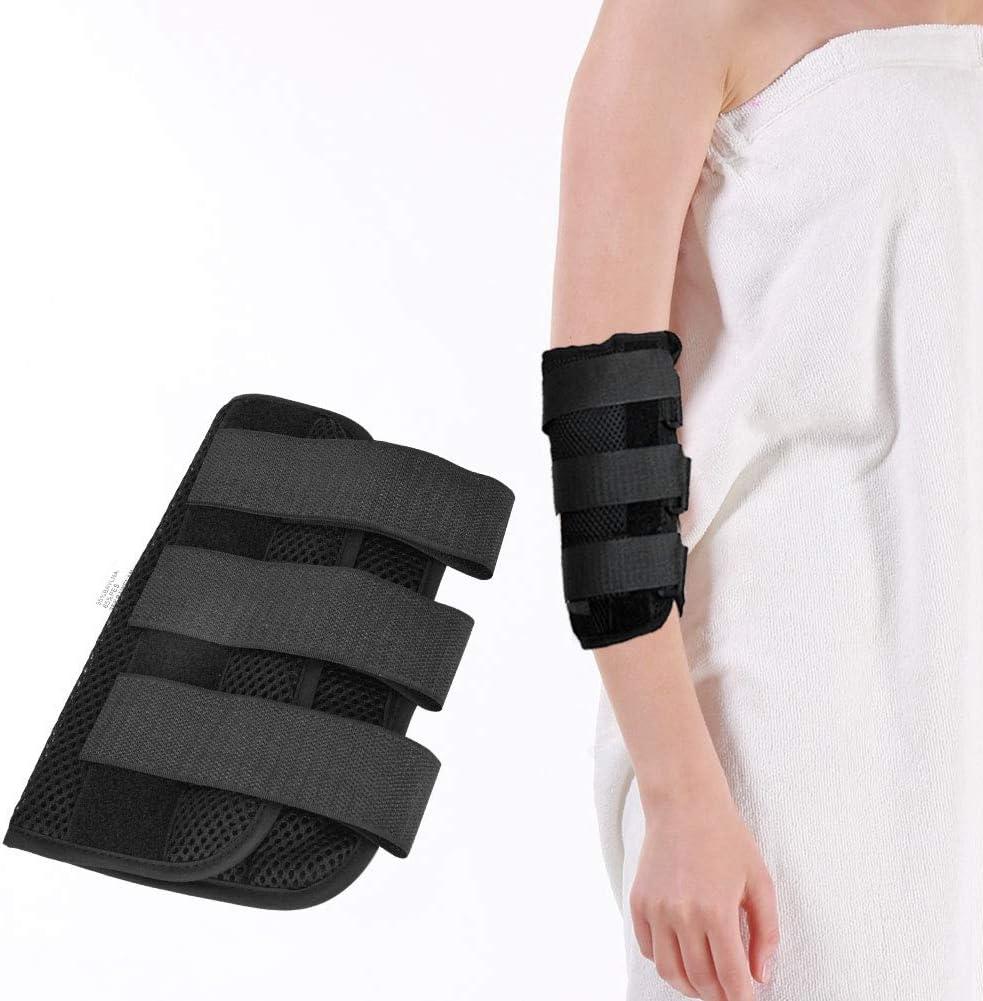 Adult Kid Elbow Brace Splint Cubital Tunnel Syndrome Adjustable Elbow Support Brace Fracture Immobilizer Protector Tennis Arm Stabilizer Night Sleep Elbow Arthritis Tendonitis Pain Relief Splint Wrap Size Small