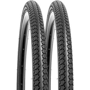 YUNSCM 2-PCS 22" Bike Tires 22x1 3/8 (37-501) Compatible with 22x1 3/8 22x1 3-8 Bike Bicycle Tires (Y-1402)