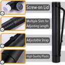 Mr. Pen- Poster Tube, 2 Pack, Black and Blue, Extendable Poster Tube with Strap, Poster Carrying Case, Telescoping Tube, Art & Poster Transport Tubes, Poster Tubes for Storage, Poster Holder Tube