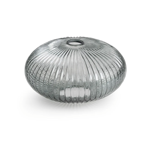 Smoky Glass Lamp Cover Replacement with 1.65 Inch Fitter, 12 Inch Diameter, E26 Base 1-5/8 Inch Fitter, Glass Lampshade for Pendant Light