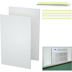 Window Air Conditioner,Side Insulated Foam Panel, Summer/Winter Heat and Draft Insulating,Simple Set Panels Window Seal Thickness 0.8IN EVA2026