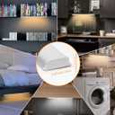 Under Cabinet Lighting,12inch,3 Pack Rechargeable Motion Sensor Light,5 Levels Dimmable Closet Light, Ultra Thin Under Counter Lights for Stairs,Fridge,Cabinet,Bed,Washroom,Kitchen Decor (2700K-6000K)