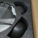 Dinnerware Sets, Stoneware Plates and Bowls Sets, Farmhouse 12 Piece Dish Set for 4, Ceramic Plates Set for Kitchen, Scratch Resistant, Dishwasher & Microwave Safe, Matte Black