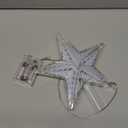 Christmas Tree Topper Star, 8.7" 31 LED Christmas Tree Decoration Lights, AA Battery Powered Small Xmas Tree Decor for Christmas, Scene Decor, Festivals Decor (Warm White)