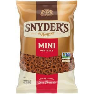 Snyder's of Hanover Mini Pretzels, 16 Oz Bag (EXP 08/29/26)