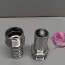 2PCS Stainless Steel 1-1/4" to 1-1/4" NPT Male Threaded Hose Barb Fittings, 1-1/4in to 1-1/4in NPT Hose Barb Connectors for Water Air Gas Pipes