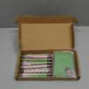 24 Pcs Witch and Princess Pens Pink & Green Party Favors Pen and Notepad Set for Halloween, Birthday, Party Supplies Christmas Students Office Gifts