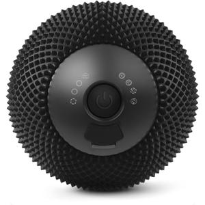 Vibrating Massage Ball with Heat, 7 Modes, Memory, Myofascial Release, Deep Tissue Muscle Recovery Ball for Trigger Point Massage - Foot, Neck, Leg, Back & Hip Flexor Release Tool (Black)