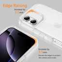 Compatible with iPhone 16 Case with HD Screen Protector, Heavy Duty Shockproof [3 in 1] Clear Phone Cases for iPhone 16 6.1" (Clear)