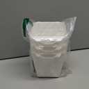 G.CORE Large Pegboard Cups Peg Board Storage Bin 6 Pack with Hooks, Square Box Shape Pegboard Cup Holder Accessories for Garage Workbench/Craft Room/Office/Playroom/Home Kitchen Organization (White)