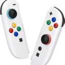eXtremeRate DIY Replacement Shell Buttons for Joycon 2, Custom Full Set Housing Case + Decorative Strips + Middle Bracket + Buttons + Tools for Nintendo Switch 2 Controller - Deluxe Version - White