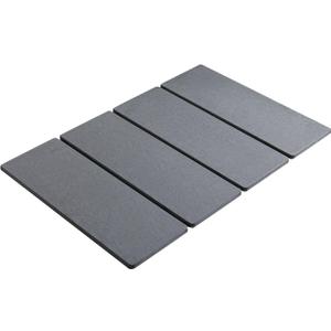 Secure Countertop Drying Mat Pliable Design Rapiddry Friendly Softened Base for Dishes Space Defender (Dark Gray)