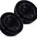 2pack PVC Furnace Flue Pipe Vent Cap for 1.5" 2" 3" Pipe Hemispherical Flue Roof Vent Cap Keep Small Animals Out of Exterior Exhaust Cover (Black)