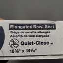 KOHLER Stonewood Quiet-Close, Elongated Toilet Seat Soft Close, Durable Wood, Easy Installation, Universal Fit, Home Essentials, White Finish, K-20466-0