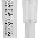 Taylor Capacity Break and Freeze Proof Flexible Silicone Rain Gauge, Measure and Monitor Precipitation, Easy to Read for Backyard, Patio, Garden, and Lawn, Post Mount or Ground Stake, 7-inch, Teal