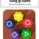 Gonggi Korean Game,Gong-gi,Jebi chagi,Biseokchigi, Paeng-y,DDAKJI,Korean Traditional Play Game Set (1 Pack)