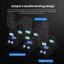 SIMSONN Plus X Racing Simulator Hydraulic Pedals Sim Racing Pedals Support Haptic Reactor (Plus X Black Baseplate)