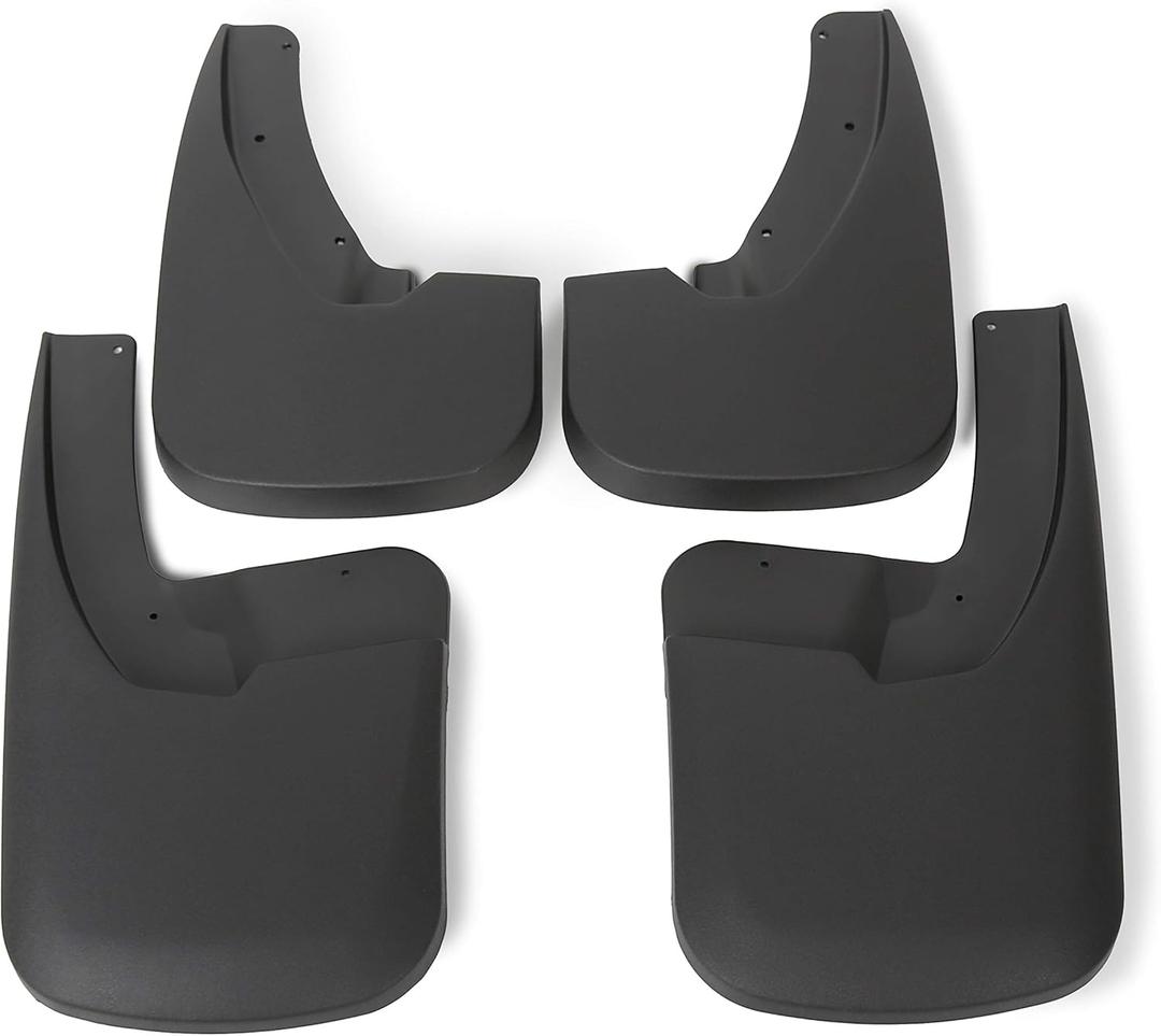 ECOTRIC Mud Flaps Guards Compatible with 2009-2018 Dodge Ram 1500 2500 3500 with Fender Flares Replacement for 82214137 Front & Rear Splash Guards