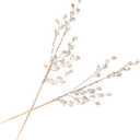 2pcs Acrylic Bead Drop Stems: Crystal Flower Bouquets Branches for Holiday Window Display Home Party Decor