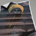 Dark Owl and Full Moon Canvas Wall Art  Mysterious Nocturnal Animal Print  Gothic Wildlife Halloween Dcor for Living Room or Study 12x16inch-Unframed