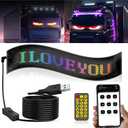 Upgrade Devil Eyes Light for car/Truck Windshield, 1PCS 14.7"X3.6" ojos led para carro,car Eyes Animated led,Scrolling Bright Advertising LED Sign for Car, Store, Party, Bar, Concert