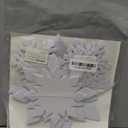 OuMuaMua Winter Christmas Hanging Snowflake Decorations, 12PCS Snowflakes Garland & 12PCS 3D Glittery Large White Snowflake for Christmas Winter Wonderland Holiday New Year Party Home Decorations