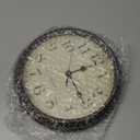 HYLANDA Wall Clock, 9 Inch Silent Non Ticking Classic Battery Operated Clocks, Decorative for Living Room, Bedrooms, Bathroom, Kitchen Office (Bronze)