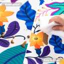 joybest Indoor Outdoor Tablecloth with Umbrella Hole and Zipper, Paisley Print Patio Table Cover Waterproof Fabric Tablecloth for Spring Summer, Picnic, 60 x 84 Rectangle/Oblong
