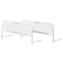 Dream On Me Lightweight Mesh Security Adjustable Bed Rail Double Pack with Breathable Mesh Fabric in White, 2 Count (Pack of 1)