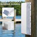 Dock Bumper,Dock Bumper Guard with Stainless Steel Screws,Boat Dock Bumper,Dock Bumpers Marine for Docking Edges, Piling, Vertical Poles, Horizontal Decks or Pier(4 Color,3Size,1Pack,2Pack)