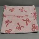 2 Pack Bow Hand Towels Kitchen Towel Pink Bowknot Dish Towel for Bathroom Hand Drying Kitchen Cleaning Gift Set, 29.5 x 13.7 Inch
