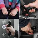 Buckle Release Tool - Compatible with Baby Car Seat, Stroller, Vehicle Buckle & Other Push Button Device - Easy Buckle Release Aid for Arthritis, Long Nails & Elderly (Pack of 2) (Black)