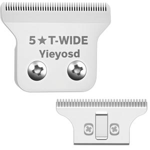 Compatible with Wahl Detailer Blade,2215 Replacement T Wide Blades Fit for Wahl 5 Star Detailer 8081 and Cordless Detailer Li 8171 Trimmer,Stainless Steel,Adjustable Zero-Gap Blade,1Pack.