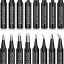 Soldering Iron Tips 900M Solder Lead-free Tips 16pcs for HAKKO 936,937,907 Atten, Quick,Ryobi, Aoyue, Yihua,Vastar,Sywon,Tabiger,SOAIY and X-Tronic Solder Gun/Station (Black)