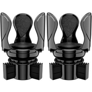 2Pack Car Cup Holder Expander, Cup Holder Extender Adapter with Expandable Arm and Adjustable Base, Compatible with Yeti Ramblers, Hydro Flasks, Stanley, Owala Most Coffee Mugs Bottles & Cups