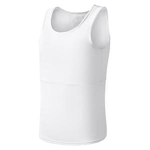 Wonababi Chest Binder, Binder Trans Ultra Flat Tank Top FTM Binder for Gynecomastia Compression Shirts Binder Chest, M