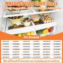 Upgraded MHL62691504 Refrigerator Glass Shelf Compatible with Kenmore LG Refrigerator Shelf Tempered Glass 31"x16" MHL42613212 Crisper Drawer Cover LG Fridge Shelves Replacement LMXS27626S LFX28978ST