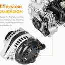 New Alternator fits Models with Manual transmission for Honda Accord V6 3.5L 2013 2014 2015 2016 2017, 400-52568R 104211-8270 31100-5G2-A01
