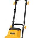 8.5AMP 12Inch Corded Tiller Cultivator 8-inch Depth Rototillers for Gardening, 360RPM Electric Garden Tiller with LT-201D Socket